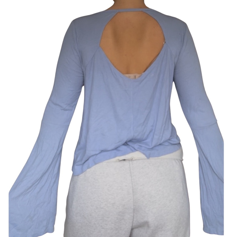 Open-Back Long Sleeve Top
